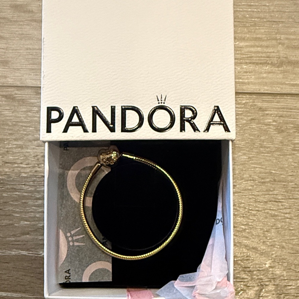 Pandora Gold-Tone Heart Bracelet